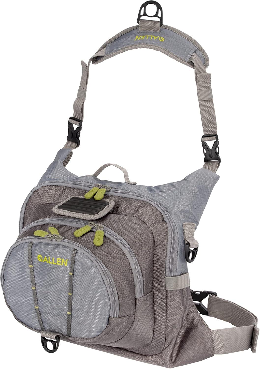 image:imageAllen Company Fall River Fly Fishing Chest Pack Fits up to 6 TackleFly Boxes and Other Accessories OliveGrayLime