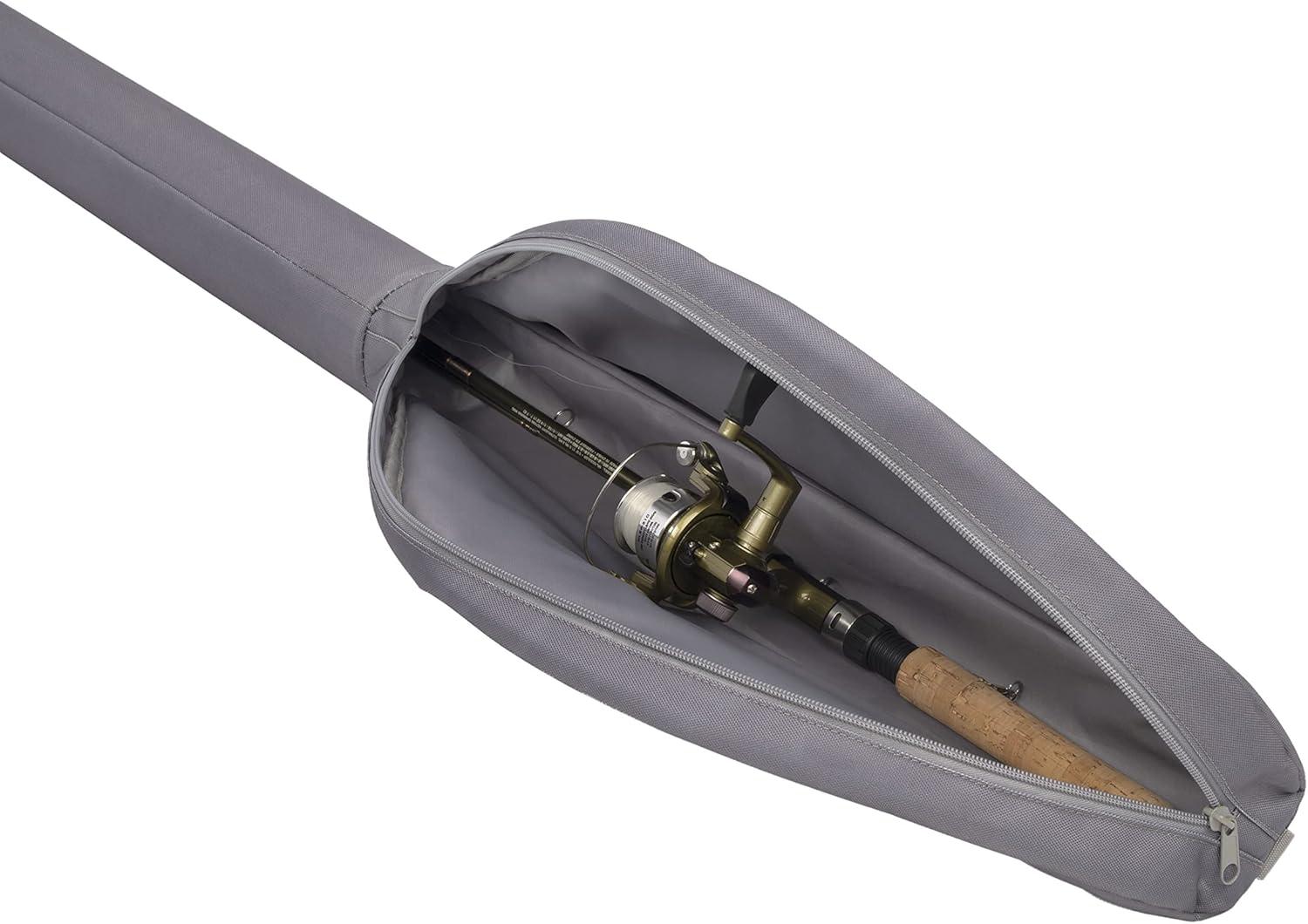 image:imageAllen Company Fishing Rod Case Fly Fishing Case Universal Fishing Pole Case 45GrayLime