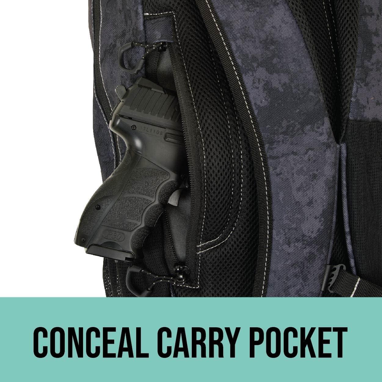 image:imageAllen Company Girls with Guns Midnight Deluxe Backpack with Lockable Concealed Carry BlackShade Blackout Camo