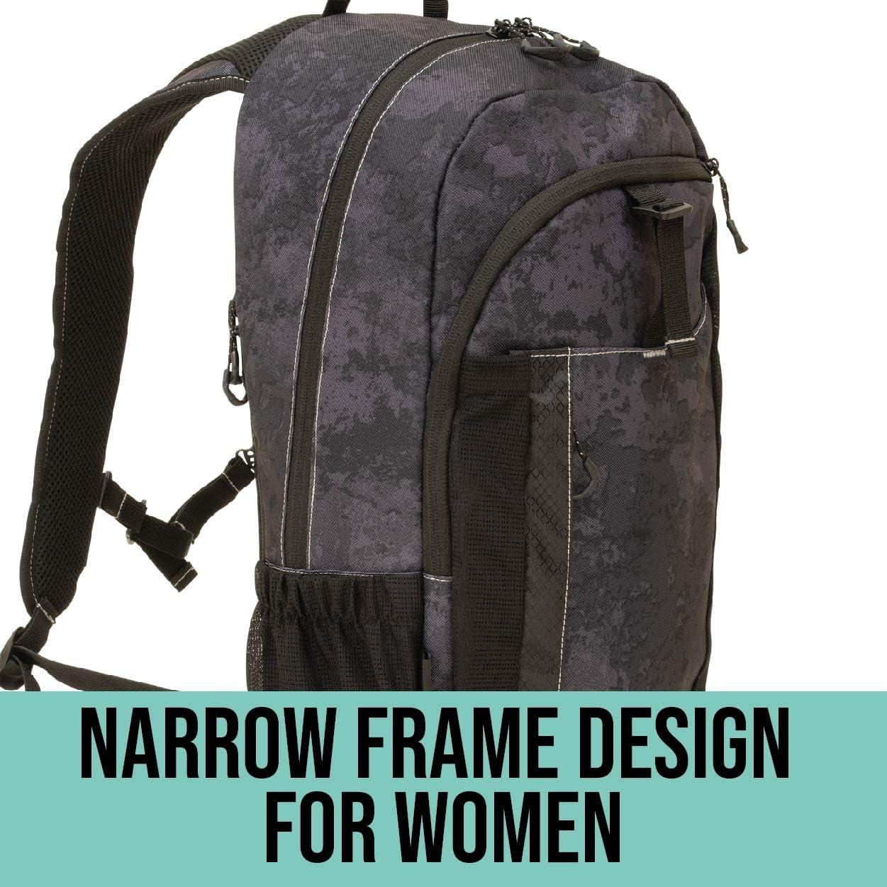 image:imageAllen Company Girls with Guns Midnight Deluxe Backpack with Lockable Concealed Carry BlackShade Blackout Camo