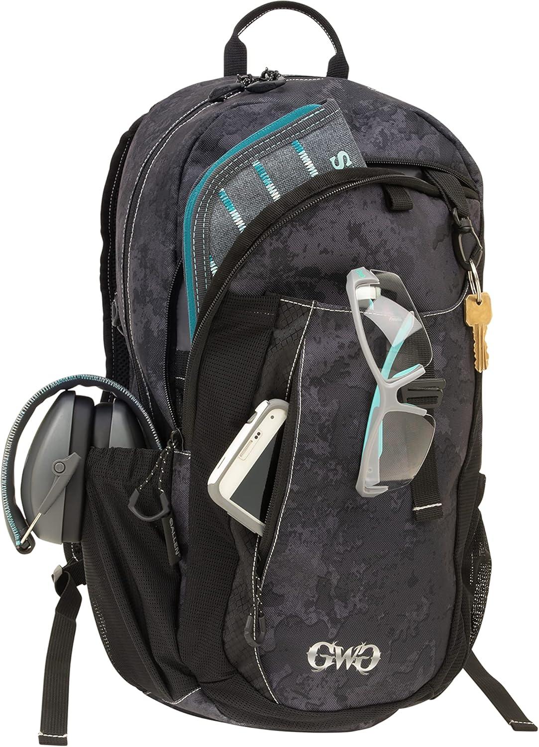 image:imageAllen Company Girls with Guns Midnight Deluxe Backpack with Lockable Concealed Carry BlackShade Blackout Camo