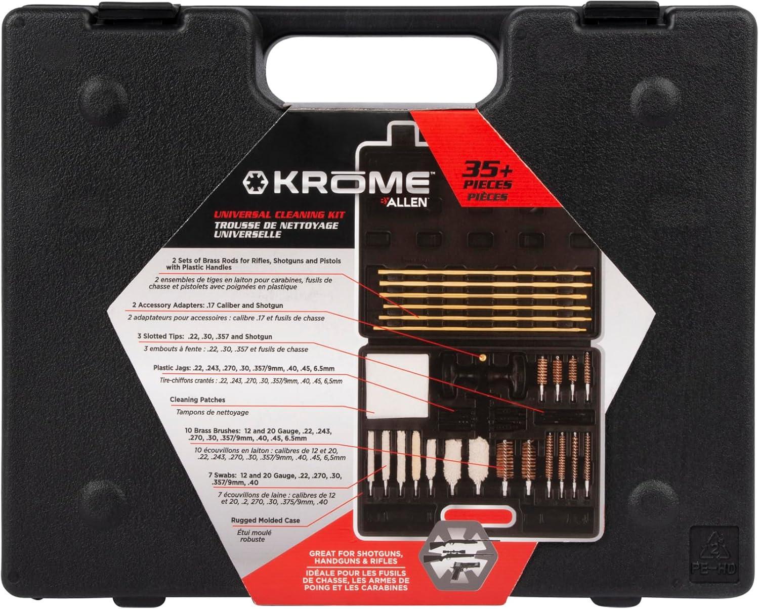 image:imageAllen Company Gun Cleaning Kit Universal Compact Portable Rifle Cleaning Kit Firearm Cleaning Kit for Handgun Rifle and Shotgun USA Based Since 1971 Various Options37 Piece Kit