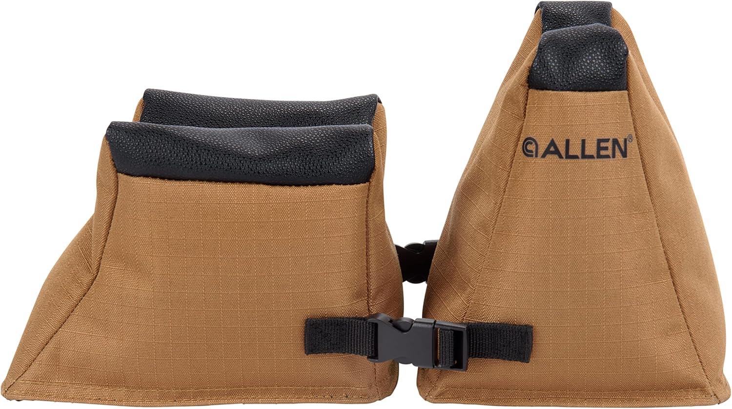 image:imageAllen Company Outdoor Rifle Rest Target Sports Bench Rest Front amp Rear Sand Bag Stand Holders for Gun amp Rifle Shooting amp HuntingCoyote and Black