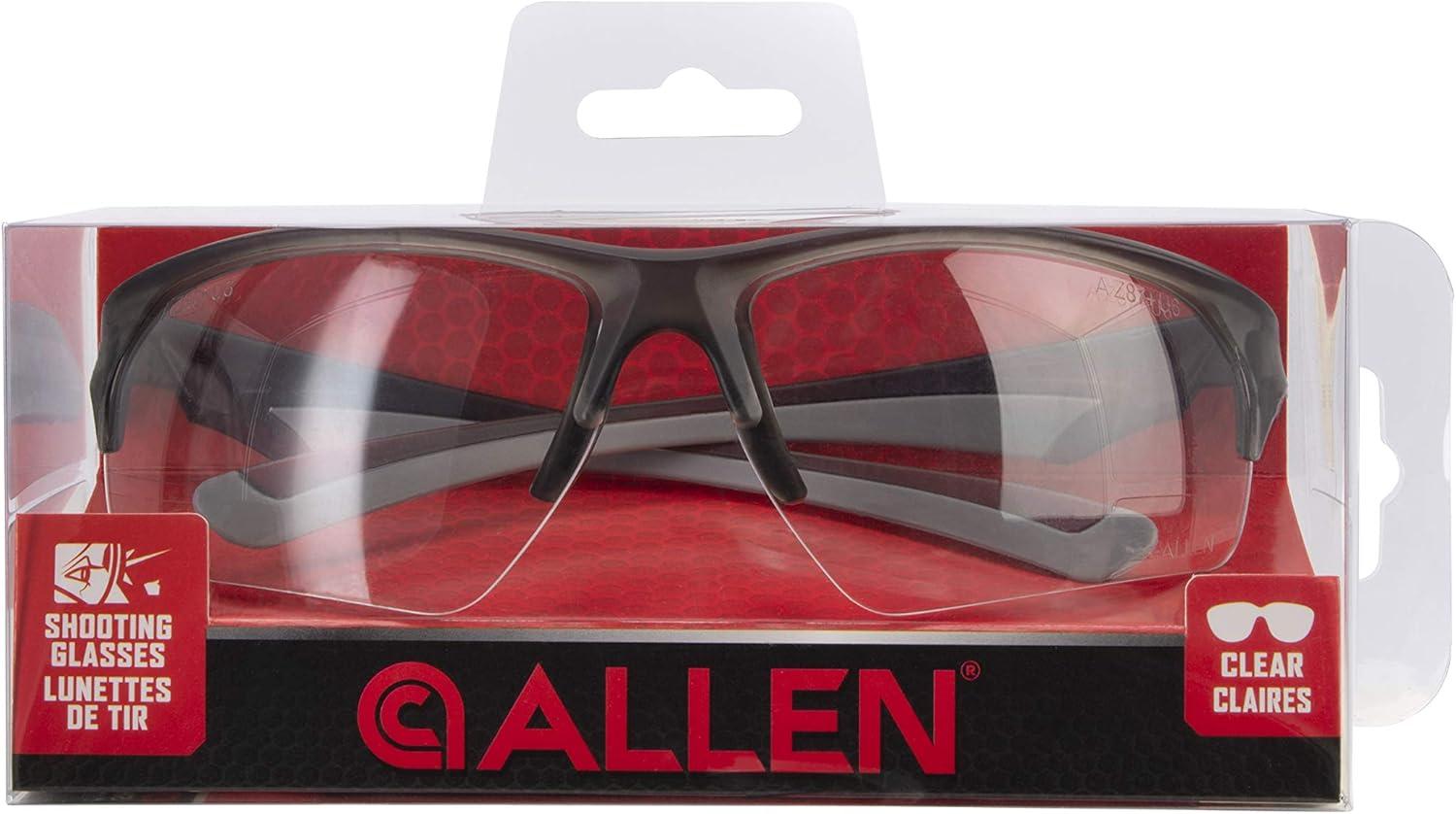 image:imageAllen Company Outlook Shooting Safety Glasses Clear Lenses ANSI Z871 amp CE Rated