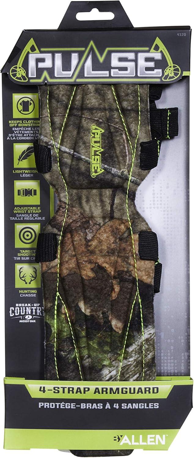 image:imageAllen Company Pulse Molded 4Strap Archery Armguard 12 Mossy Oak BreakUp One Size 4120One Size