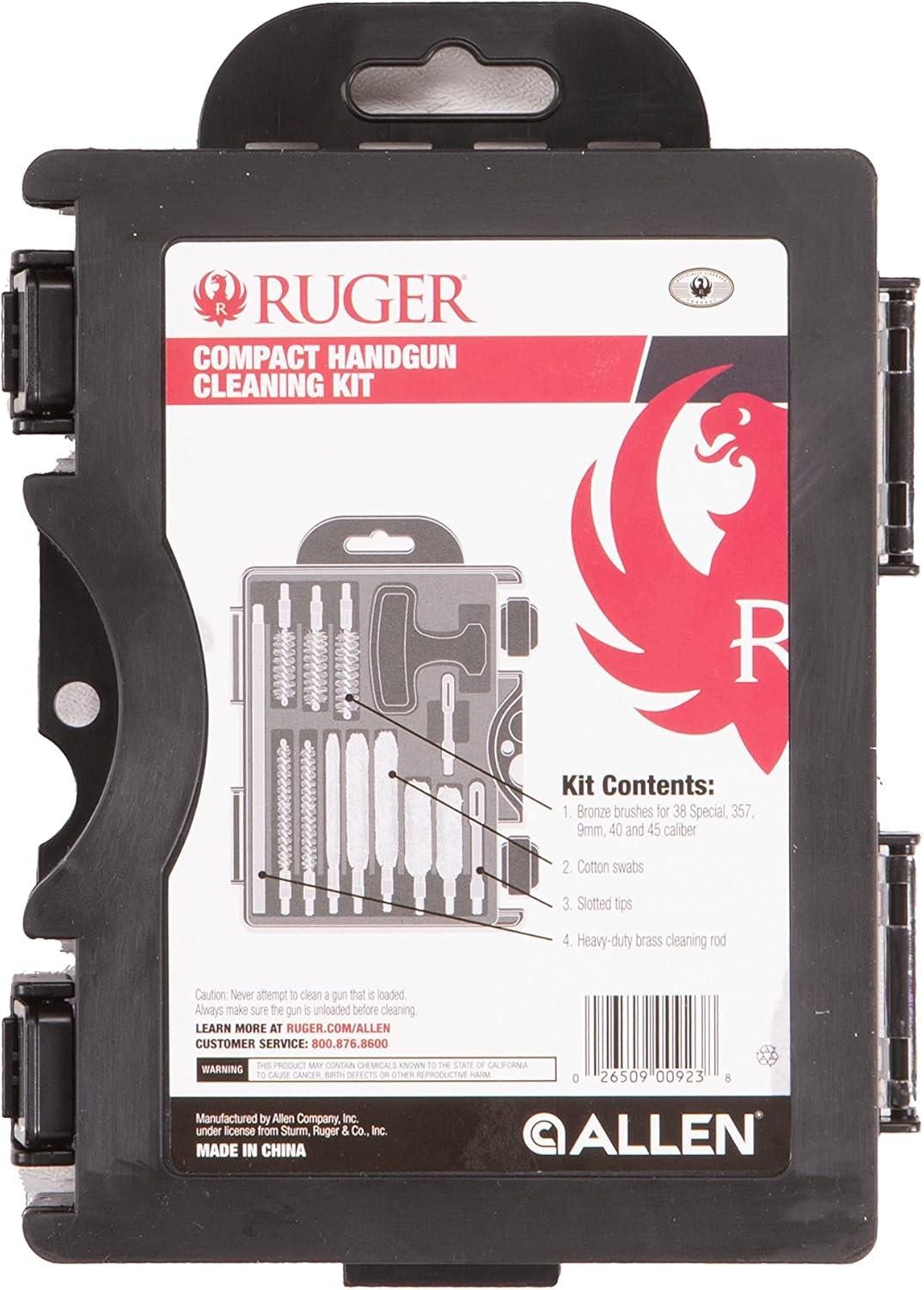 image:imageAllen Company Ruger Gun Cleaning Kit with Case AllinOne Firearm Cleaning amp Maintenance Kits for Handguns Rifles amp Shotguns Basic amp Enhanced Kits AvailableCompact Handgun