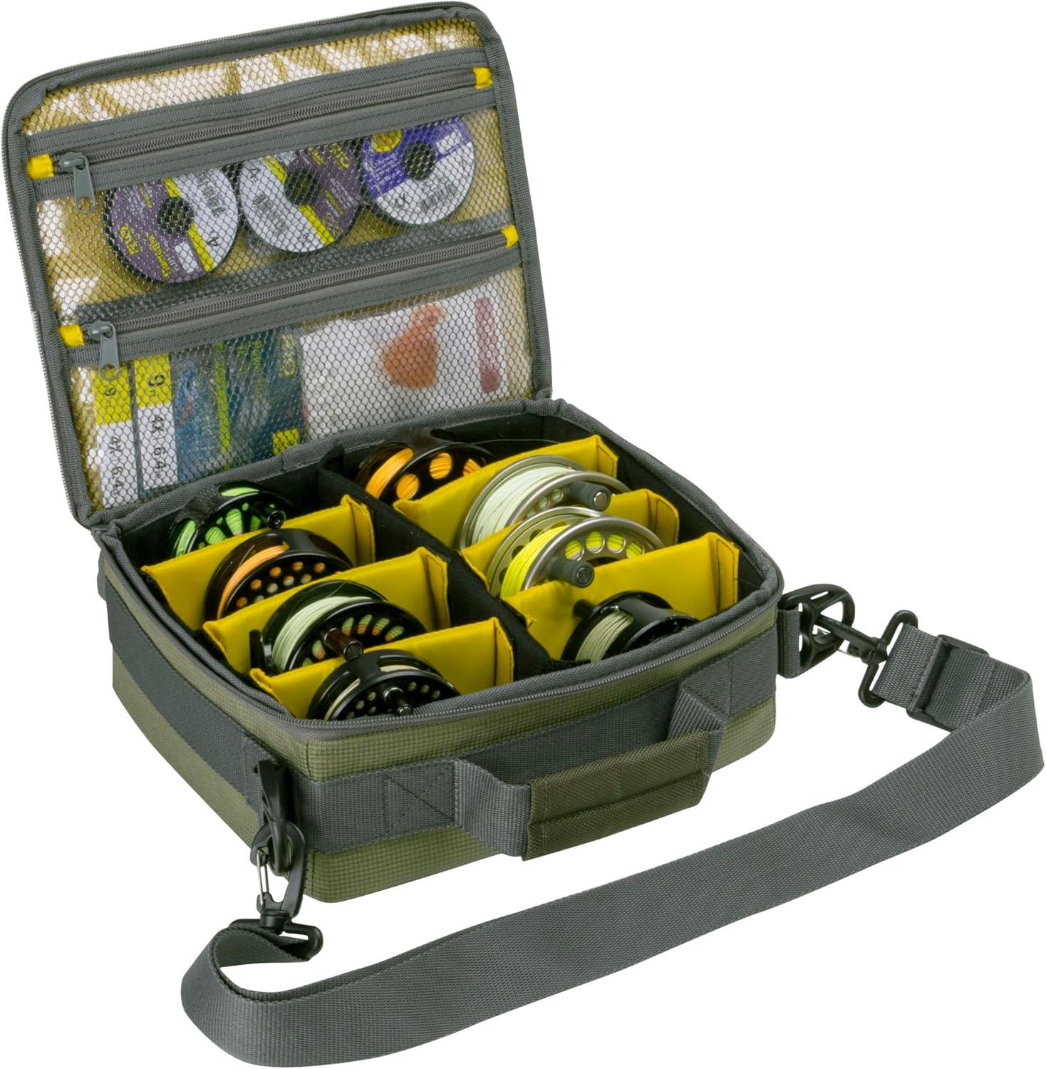 image:imageAllen Company Spring Creek Fishing Reel and Gear Bag Portable Organizer Holds up to 10 Fly Reels or 6 Spinning Reels Green