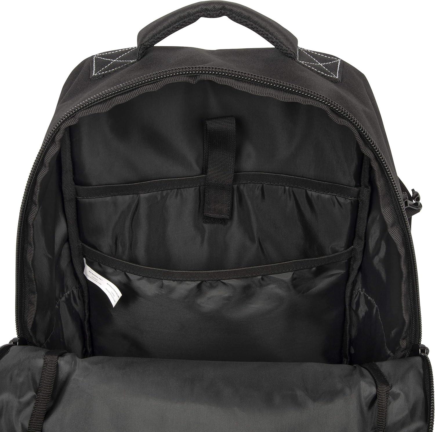 image:imageAllen Company TacSix Berm Tactical Backpack Customizable MOLLE Connection System with Padded Laptop Sleeve 11 L x 9 W 17 H inches 1683 cuin 276 liters Black one Size