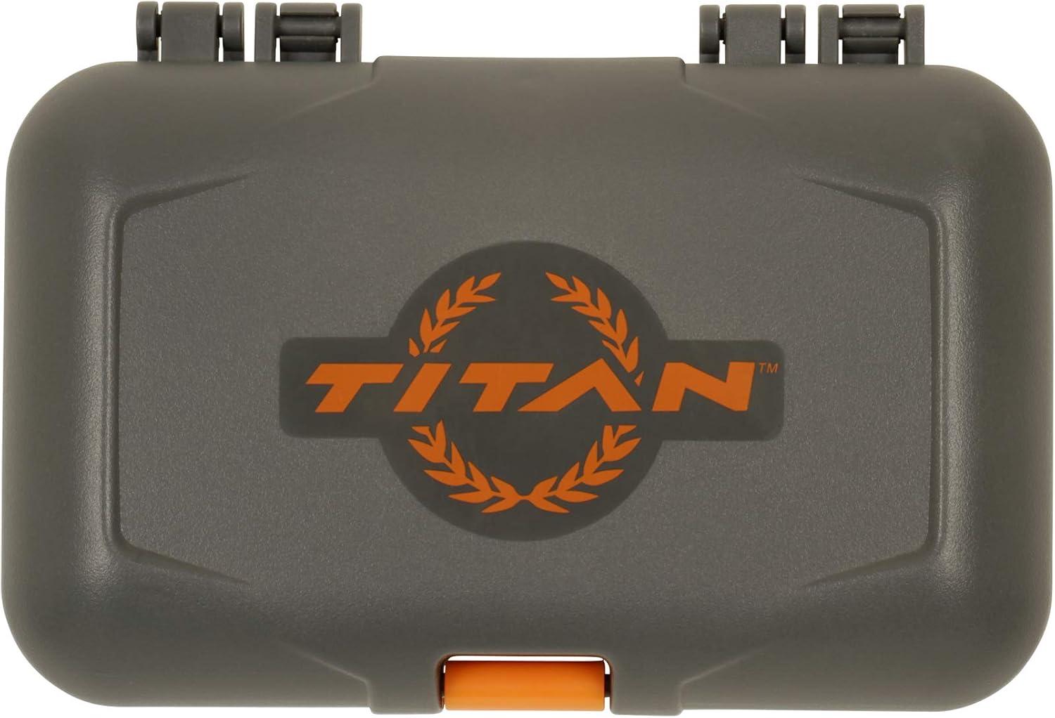 image:imageAllen Company Titan Broadhead Box amp Caddy Holds 6 Broadheads with Closed Width Up to 138 Outdoor Storage for Bow Compound Bow Crossbow Accessories GrayOrangeGrayOrange