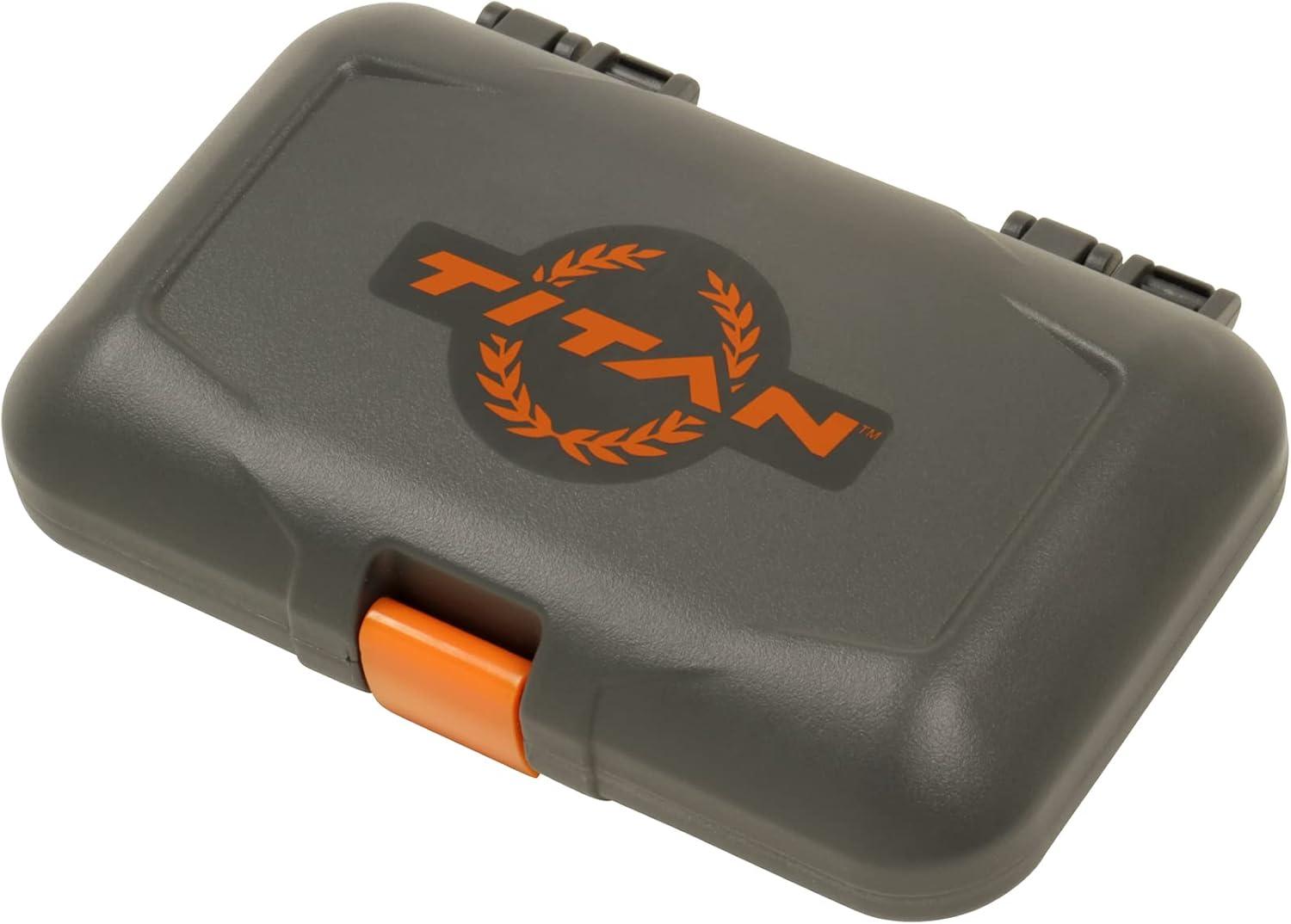 image:imageAllen Company Titan Broadhead Box amp Caddy Holds 6 Broadheads with Closed Width Up to 138 Outdoor Storage for Bow Compound Bow Crossbow Accessories GrayOrangeGrayOrange