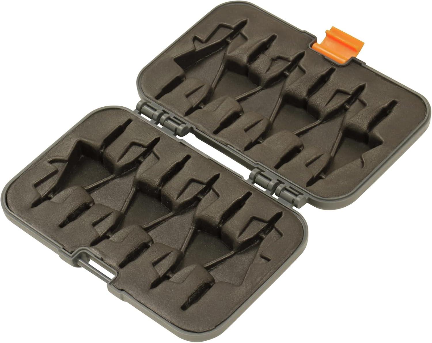 image:imageAllen Company Titan Broadhead Box amp Caddy Holds 6 Broadheads with Closed Width Up to 138 Outdoor Storage for Bow Compound Bow Crossbow Accessories GrayOrangeGrayOrange