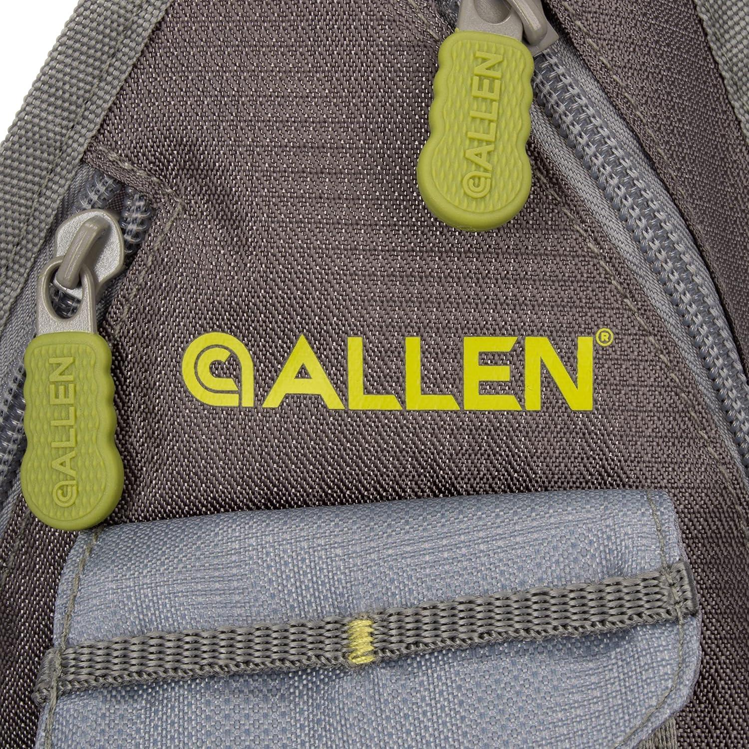 image:imageAllen Company UltraLight Gallatin Strap Pack Fishing Vest Fits up to 4 TackleFly Boxes 14 Accessory PocketsGrayLime