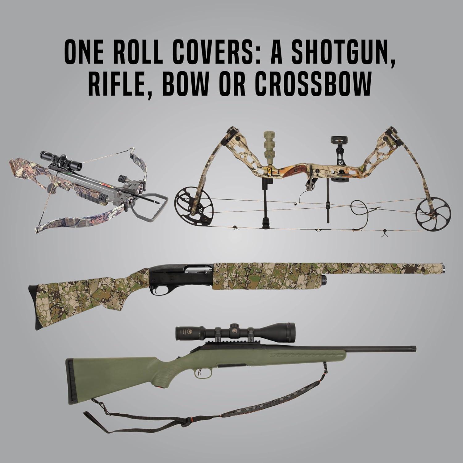 image:imageAllen Company Vanish Camo Rifle Wrap Protective Shotgun Hunting Gun Skin Reusable and Washable 2IN by 15FTVeil Terrain Camo
