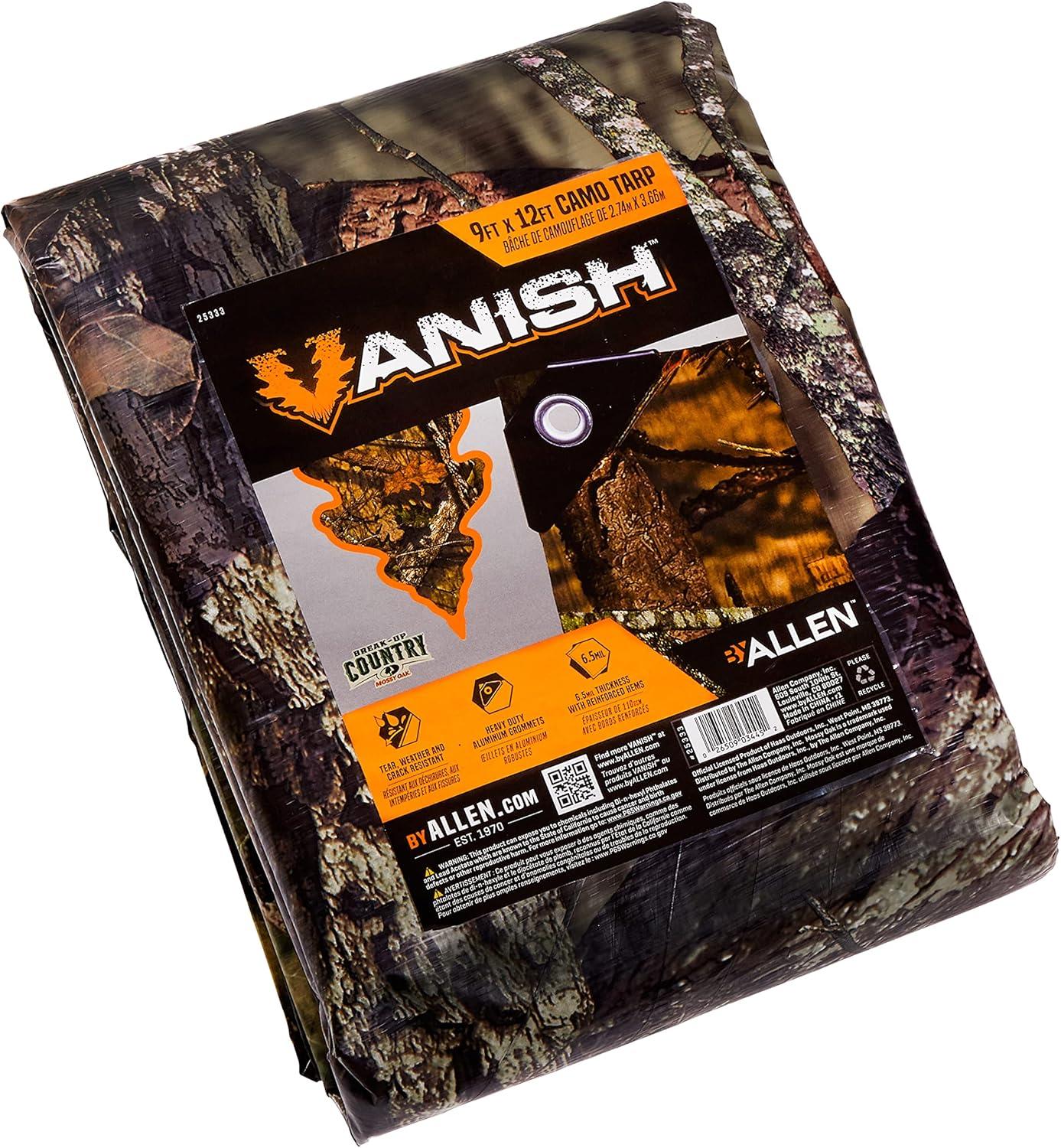 image:imageAllen Company Vanish Camo Tarp 8 x 10 Mossy Oak BreakUp Country Camo9 x 12 feet