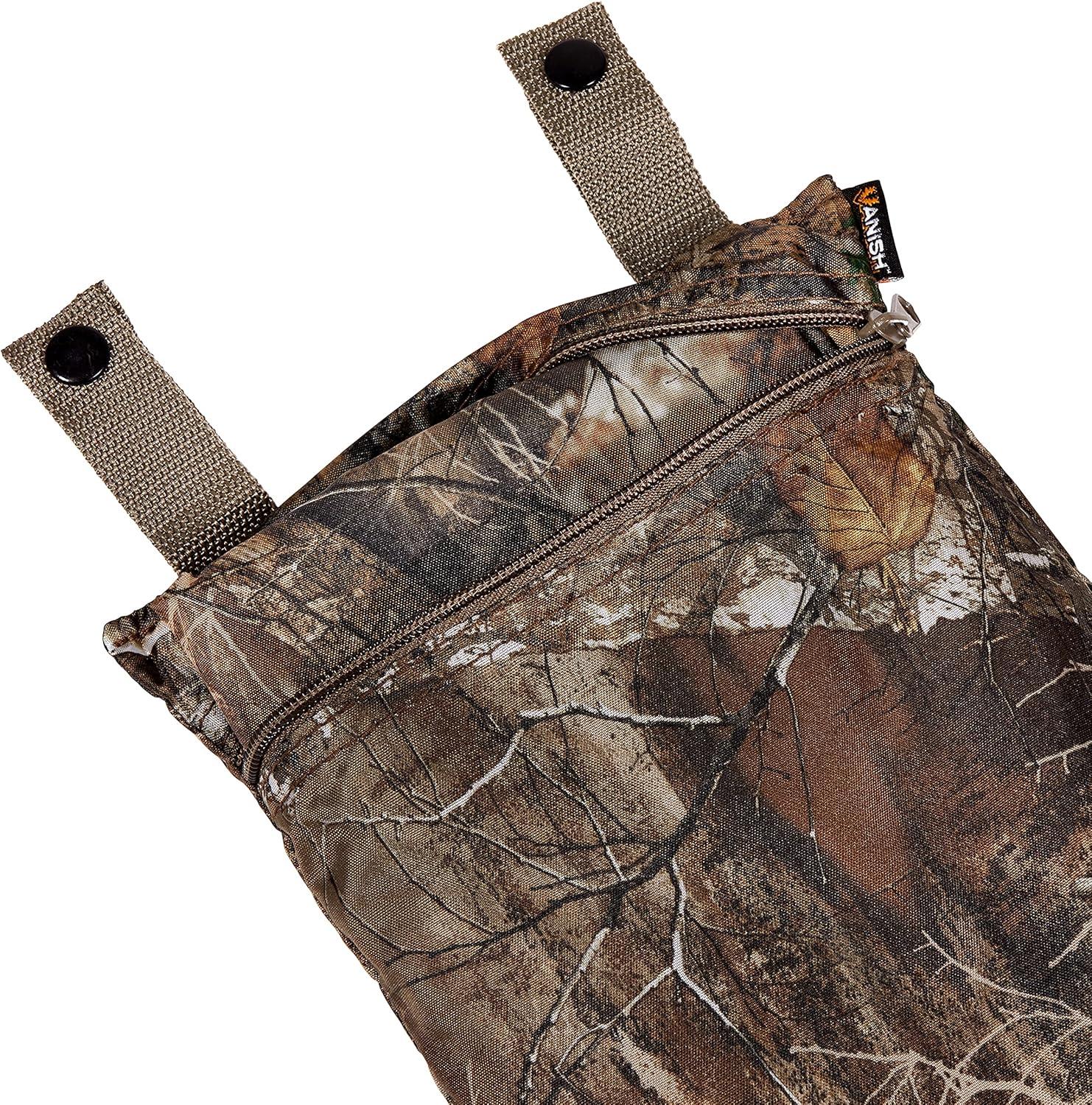 image:imageAllen Company Vanish Magnetic Treestand Cover Blind Kit Tree Stand Camo Blind Cover for Deer Elk and Moose Hunting Quick Set Up and Take Down Realtree Edge Camo 35 x 96