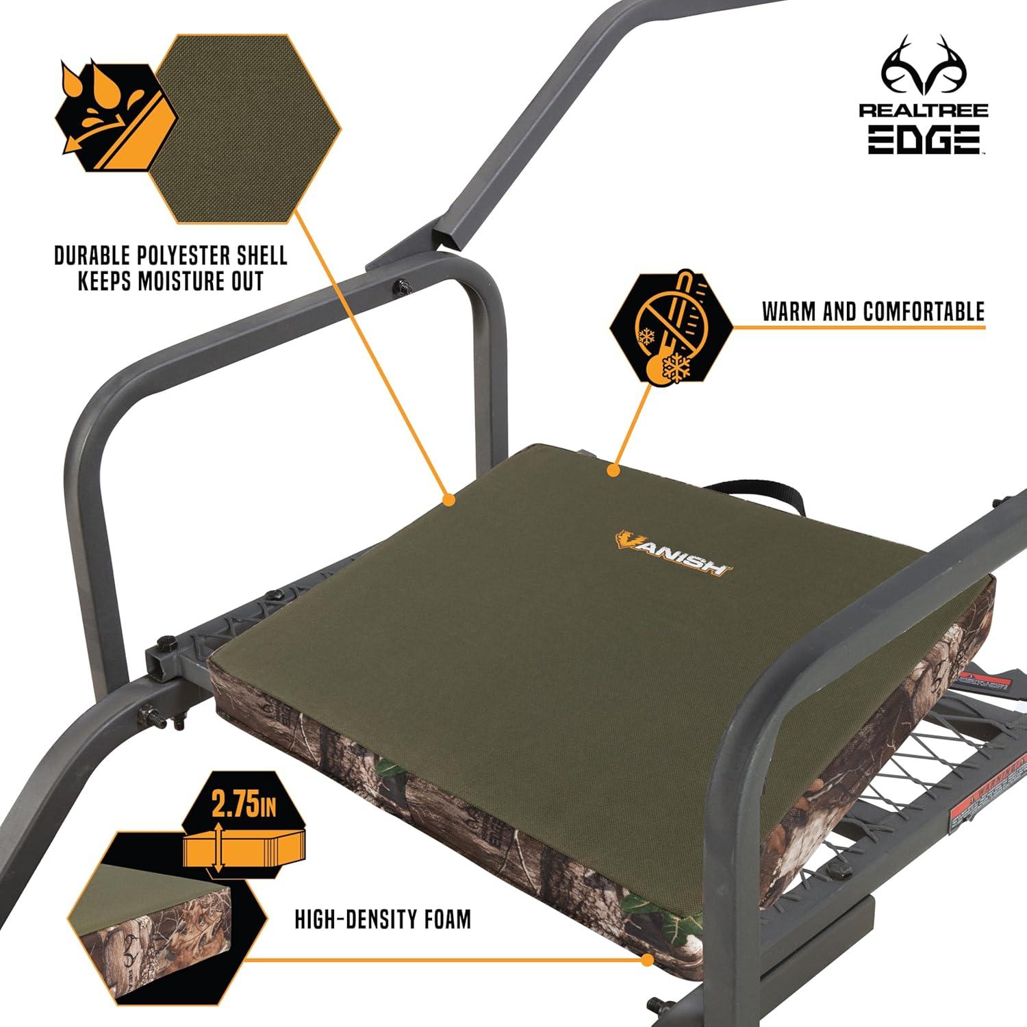 image:imageAllen Company Vanish Seat Cushion Foam Hunting amp Outdoor Chair Pad Realtree Edge Mossy Oak amp Olive Green Multiple Sizes 1 2 275Realtree Edge