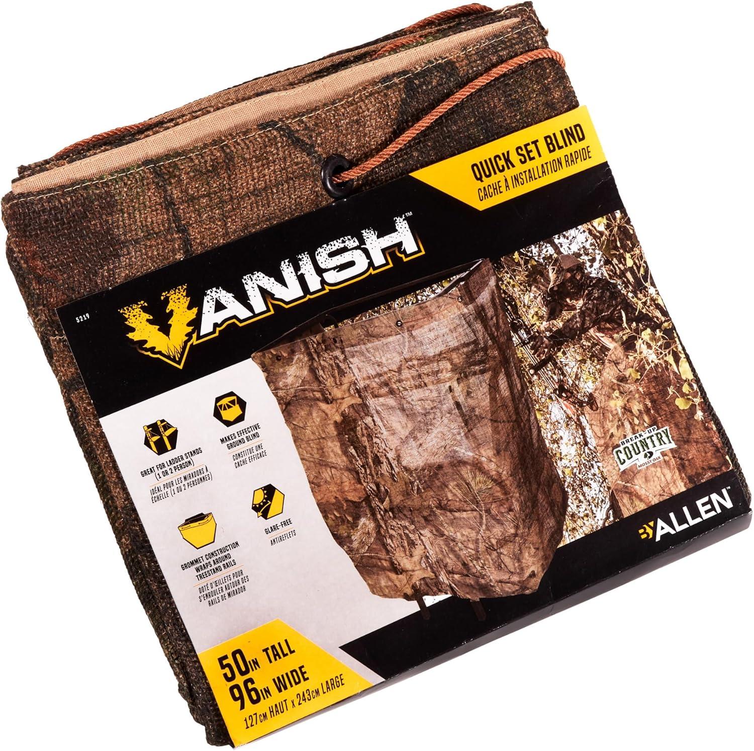 image:imageVanish Quick Set Blind Rig by Allen 50Inches X 96Inches Mossy Oak BreakUp Country