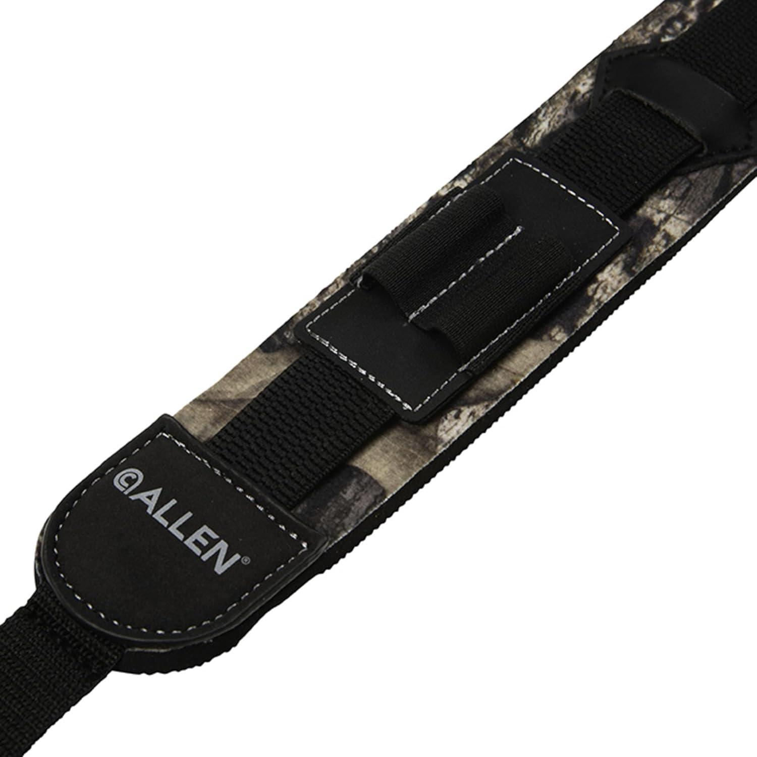 image:imageYukon Rifle Sling by Allen Company Neoprene Pad with NonSlip Back Holds 4 Rifle Cartridges QuickAdjust Buckle Swivels Tested to 300 lbs Hunting Gun Sling Mossy Oak BreakUp Country