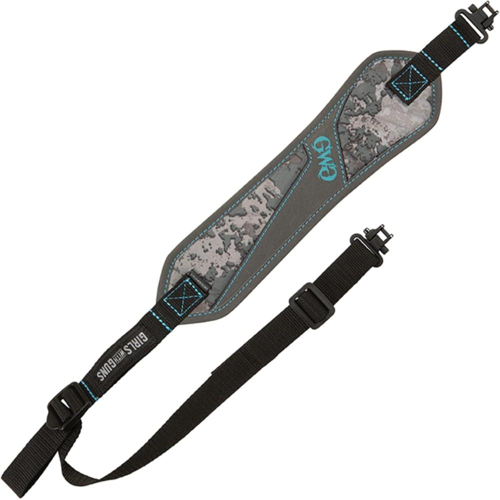 image:imageAC ALLENGirls with Guns Glenwood Rifle Sling with Swivels by Allen NoSlip Textured Back 500lbs Tested Swivels Shade CamoShade Camo