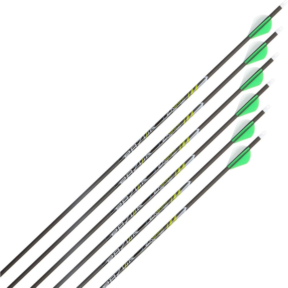 image:imageAllen Company Carbon Compound Bow Arrows Archery and Hunting Carbon Arrows for Longbow Recurve and Compound Bows Broadhead Not Included Razor ZX600 2931IN 3 Pack