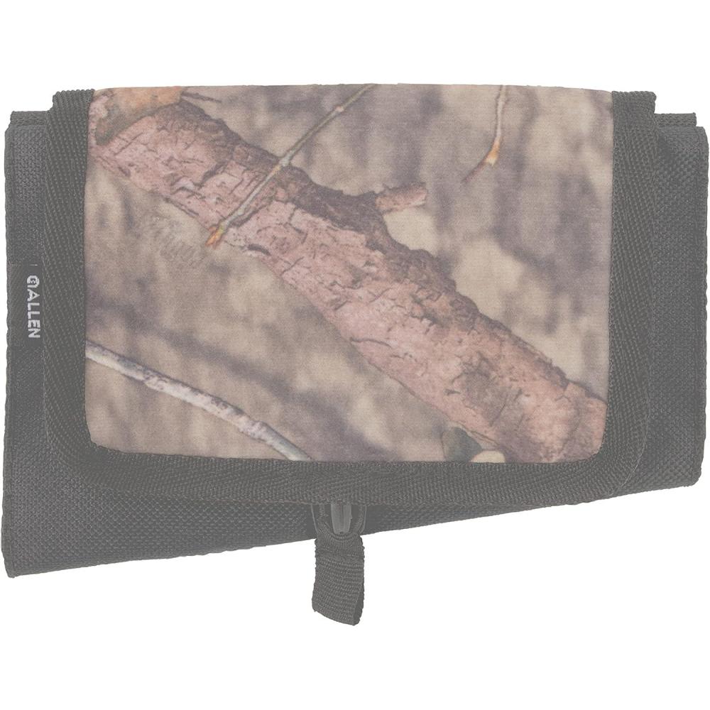 image:imageAllen Company Elastic Buttstock Rifle Cartridge Holder Mossy Oak BreakUp Ammo Carrier with Silent Flap Hunting Shooting AccessoryRifle