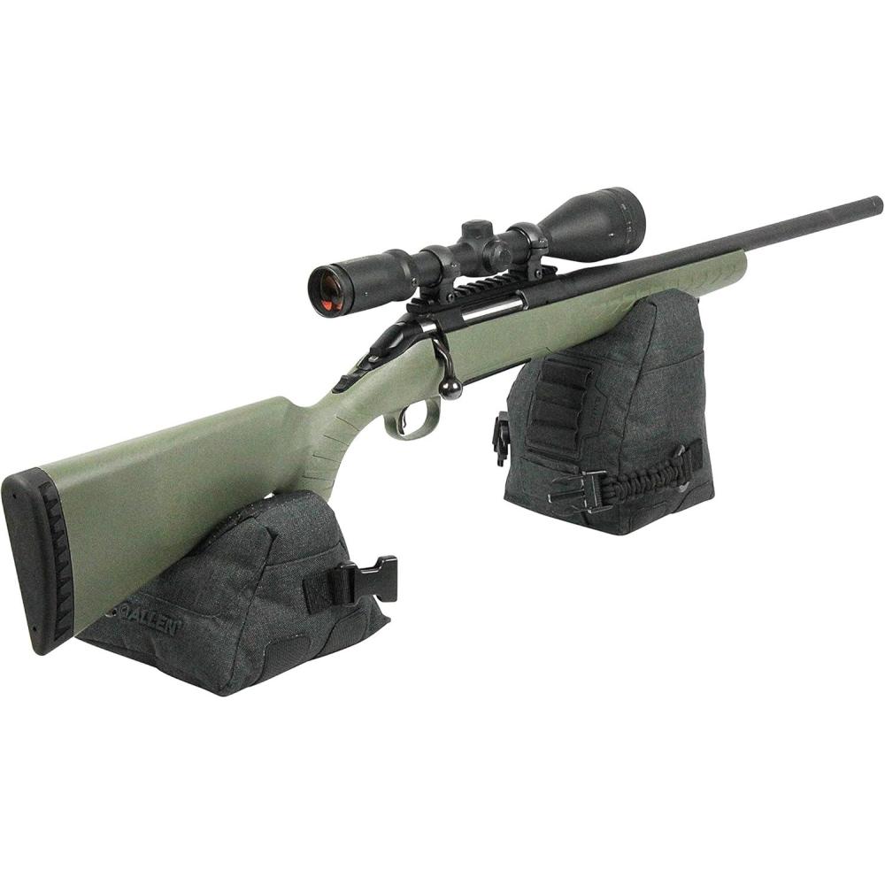 image:imageAllen Company Outdoor Rifle Rest Target Sports Bench Rest Front amp Rear Sand Bag Stand Holders for Gun amp Rifle Shooting amp HuntingGray