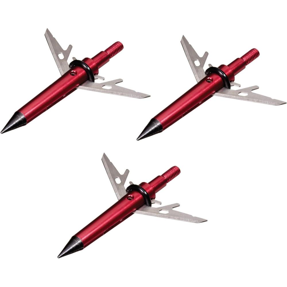 image:imageAllen Company Stryke ThermX 2 Blade Expandable Broadhead 100Grain 3Pack Red One Size 14676