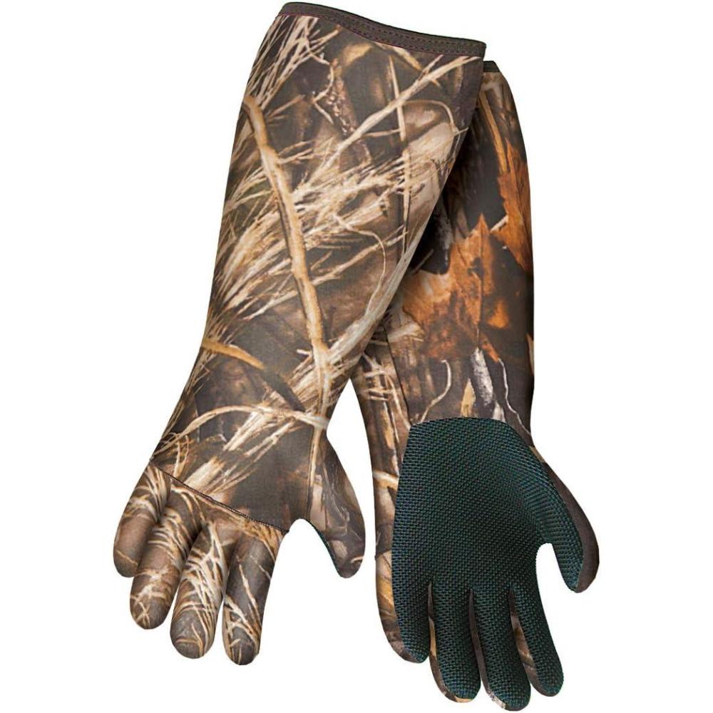 image:imageAllen Company Waterproof Decoy Gloves 18 Long Neoprene Hunting Gloves for Duck and Waterfowl Grip Palm Realtree Max5 Camo One Size