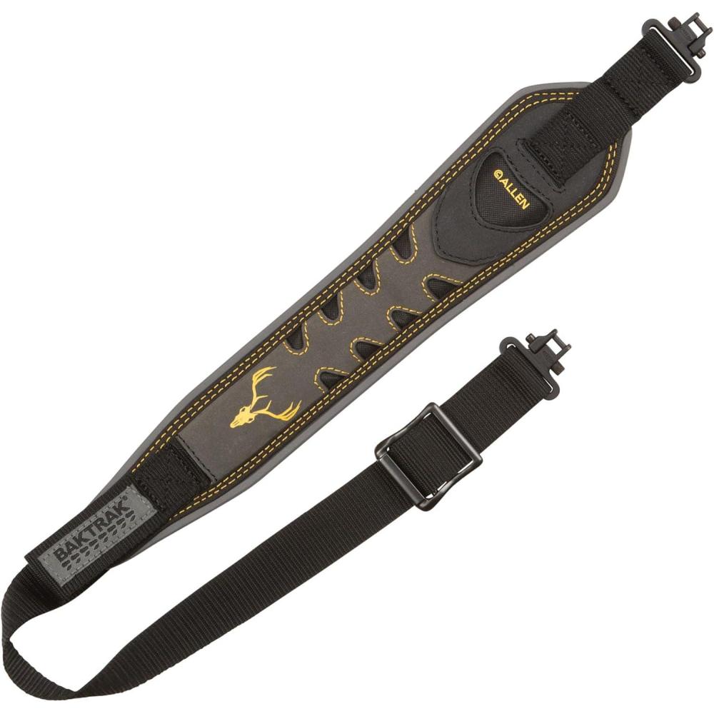 image:imageBullet BakTrak 2Point Rifle and Shotgun Sling Rubber Grip with Swivels Ideal for Hunting and Shooting Gun StrapBlackClay