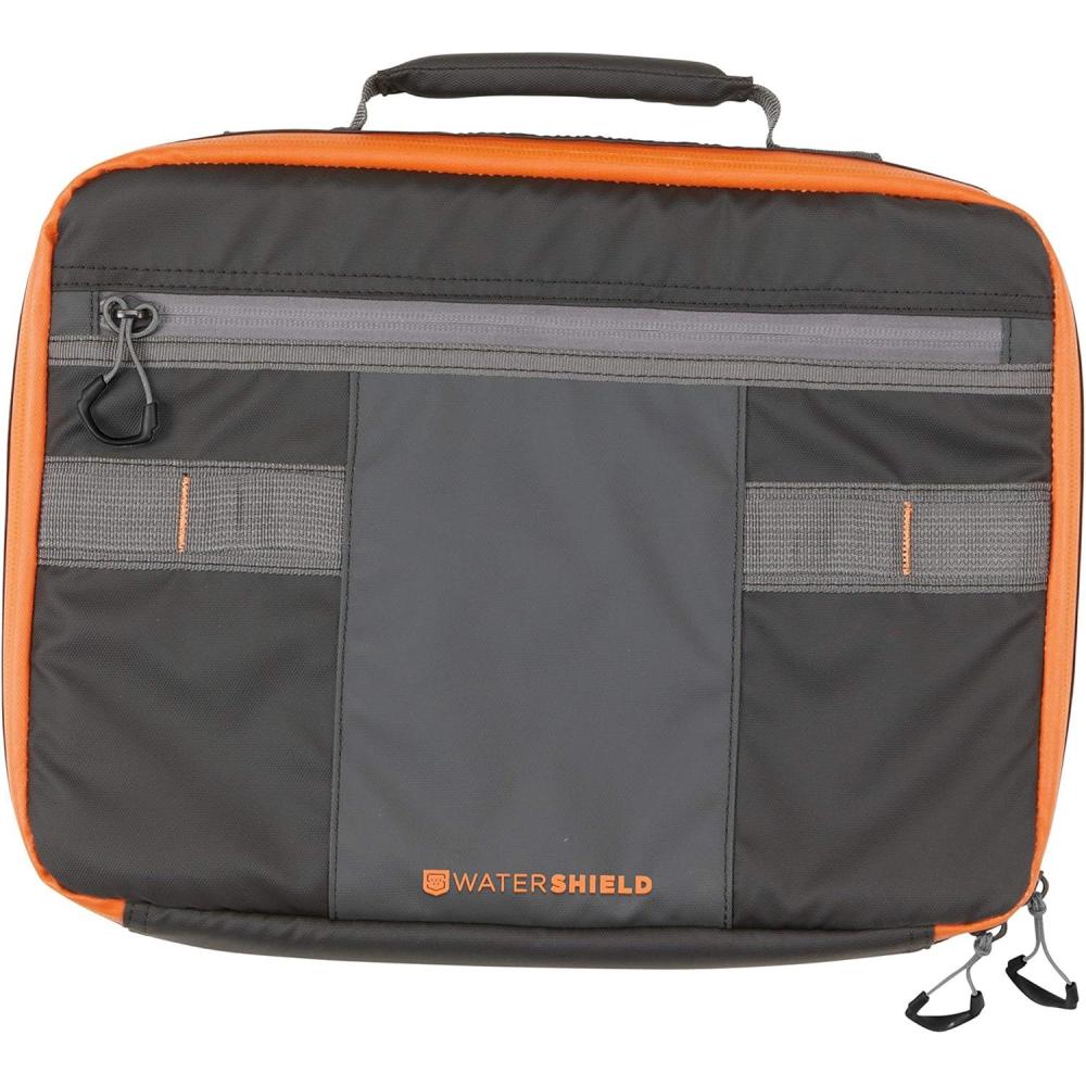 image:imageReservoir Attache Pistol Case by Allen 14 inch with WaterShield Technology Waterproof Fabric and Zippers Holds 2 Oversized Pistols with Optics and Magazines 2 Zippered Pockets Gray