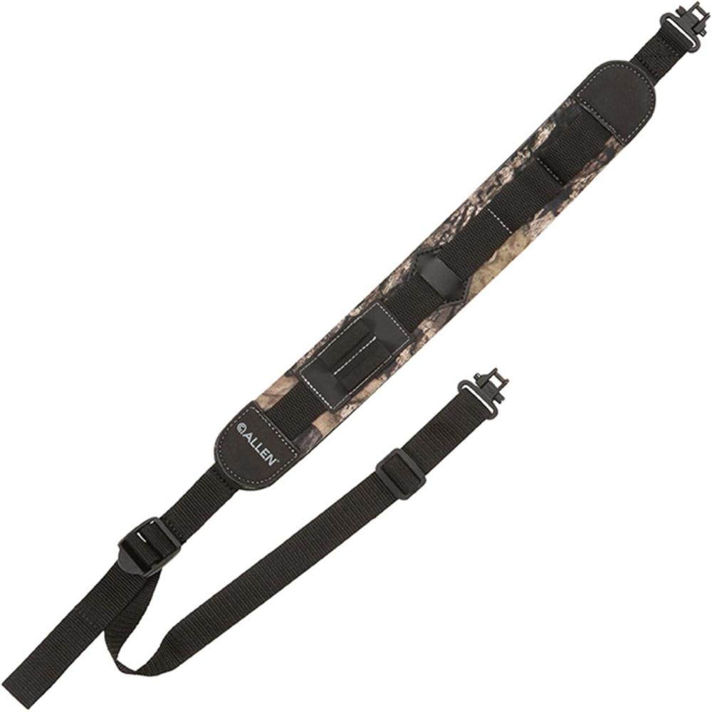 image:imageYukon Rifle Sling by Allen Company Neoprene Pad with NonSlip Back Holds 4 Rifle Cartridges QuickAdjust Buckle Swivels Tested to 300 lbs Hunting Gun Sling Mossy Oak BreakUp Country