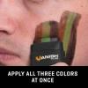 Allen Company – Camo Face Paint Set, Stick and Liquid (Black, Brown, Olive / Grey)(Face Paint Stick)