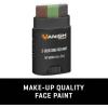 Allen Company – Camo Face Paint Set, Stick and Liquid (Black, Brown, Olive / Grey)(Face Paint Stick)