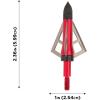 Allen Company – Photon Hunting Broadhead, 1.125 inches Cutting Diameter (100/125 Grain) – Aluminum Ferrule, Stout .032 inch Thick Stainless Steel Blades, Carbon Steel Chisle Tip(100 Gra”)