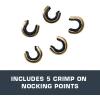 Allen Company 5-Pack Bowstring Nock Set for Recurve and Compound Bows – Stays Secure to String – Recreational, Competitive, and Hunting Archery Accessories for Repair and Maintenance