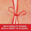 Allen Company Adult Blaze Orange Mesh Hunting Vest with a Front-Tie Closure – High-Visibility Saftey Gear for Men and Women – Fits over Clothes and Jacket – One size