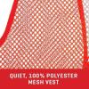 Allen Company Adult Blaze Orange Mesh Hunting Vest with a Front-Tie Closure – High-Visibility Saftey Gear for Men and Women – Fits over Clothes and Jacket – One size