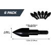 Allen Company Archery Bullet Points – Soft Arrow Tips for Target Practice – Screw-On Design – Reduces Wear and Tear on Targets – Multiple Sizes/Grain – 12-Pack – Black(9/32 Inch – 85 Gra”)