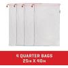Allen Company Backcountry Quarter Bag – Reusable, Heavy-Duty, Drawstring Hunting Meat Bags – Durable Big Game Bags for Elk, Caribou, Deer – 4-Pack – 40″L x 25″W – White(1 Count (Pack of 4))
