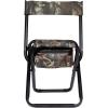 Allen Company Camouflage Folding Hunting Stool with Back and Storage – Strong Steel Legs – Next G2-14L x16.75W x 29H inches