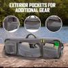 Allen Company Cottonwood Fly Fishing Rod & Gear Bag Case, Hold up to 4 Fishing Rods, Heavy-Duty Honeycomb Frame – Gray/Lime or Olive Green(Gray/Lime)