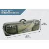 Allen Company Cottonwood Fly Fishing Rod & Gear Bag Case, Hold up to 4 Fishing Rods, Heavy-Duty Honeycomb Frame – Gray/Lime or Olive Green(Olive Green)