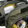 Allen Company Eagle River Lumbar Fly Fishing Pack – Holds 6 Fly Boxes, Zip‑Down Workstation, Waist Bottle Pockets, Durable Outdoor Waist Pack – Gray/Lime and Olive Green(Olive Green)
