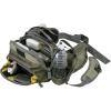 Allen Company Eagle River Lumbar Fly Fishing Pack – Holds 6 Fly Boxes, Zip‑Down Workstation, Waist Bottle Pockets, Durable Outdoor Waist Pack – Gray/Lime and Olive Green(Olive Green)