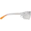 Allen Company Factor Shooting and Safety Glasses, Clear Frame with Orange Tips, Clear Lens