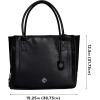 Allen Company Girls with Guns ‘Casual Cosmic’ Concealed Carry Purse w/Large Insulated Thermal Pocket, PU Leather, Black
