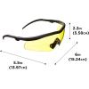 Allen Company Guardian Shooting Safety Glasses, Yellow Lenses, ANSI Z87.1+ & CE Rated