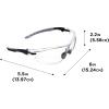 Allen Company Keen Shooting Safety Glasses – Eye Protection for Men and Women – Black and Gray – ANSI Z87.1+ and CE Rated – Clear Lenses/Yellow Lenses