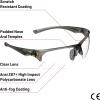Allen Company Outlook Shooting Safety Glasses, Clear Lenses, ANSI Z87.1+ & CE Rated