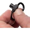 Allen Company Push Button QD Steel Gun Swivel, 1.25″ with Loop, Black